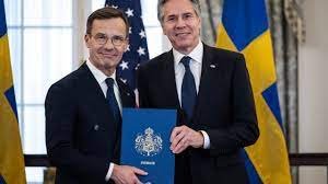 Sweden officially joins NATO military alliance