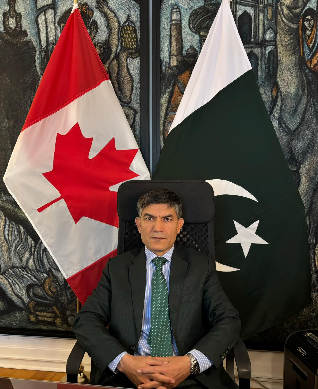 The High Commissioner-designate Mr. Muhammad Saleem has arrived in Ottawa on December 29, 2024.