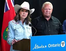 Ontario and Alberta sign agreements to study new pipeline, railway projects